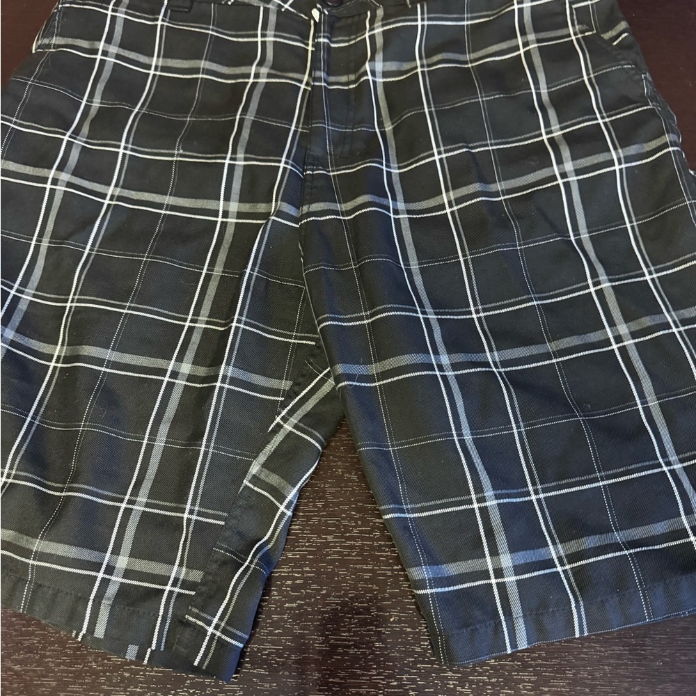 Metal Mulisha Black and White Checkered Men's Shorts